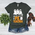 Halloween PE Teacher Shirt Can't Scare Me Women's Heather T-Shirt Heather Forest Halloween PE Teacher Shirt Can't Scare Me Women's Heather T-Shirt Heather Forest