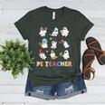Halloween PE Teacher Spooky Physical Education Teacher Women's Heather T-Shirt Heather Forest Halloween PE Teacher Spooky Physical Education Teacher Women's Heather T-Shirt Heather Forest