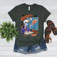 Halloween Skeleton Geography Teacher Pumpkin Bats Classroom Women's Heather T-Shirt Heather Forest Halloween Skeleton Geography Teacher Pumpkin Bats Classroom Women's Heather T-Shirt Heather Forest