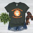 Halloween Teacher Crew Spooky Season Retro Ghost Women's Heather T-Shirt Heather Forest Halloween Teacher Crew Spooky Season Retro Ghost Women's Heather T-Shirt Heather Forest