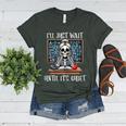Halloween Teacher I'Ll Just Wait Until It's Quiet Women Women's Heather T-Shirt Heather Forest