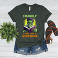 Halloween Teacher Librarian Frankenstein Reading Books Women's Heather T-Shirt Heather Forest Halloween Teacher Librarian Frankenstein Reading Books Women's Heather T-Shirt Heather Forest
