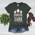 Halloween Teacher Nothing Scares Me Women Men Teachers Women's Heather T-Shirt Heather Forest