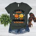 Halloween Teacher I Teach The Cutest Pumpkins In The Patch Women's Heather T-Shirt Heather Forest Halloween Teacher I Teach The Cutest Pumpkins In The Patch Women's Heather T-Shirt Heather Forest