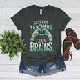 Halloween Teacher Tshirts Science Teachers Love Brains Women's Heather T-Shirt Heather Forest