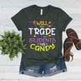Halloween Teacher Will Trade Students For Candy Women Men Women's Heather T-Shirt Heather Forest