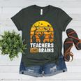 Halloween Teachers Science Math Teachers Love Brains Women's Heather T-Shirt Heather Forest Halloween Teachers Science Math Teachers Love Brains Women's Heather T-Shirt Heather Forest