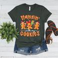 Hangin With My Cookies Gingerbread Men Women Xmas Teacher Women's Heather T-Shirt Heather Forest