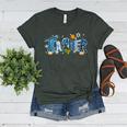 Hanukkah Leopard Plaid Teacher Chanukah Jewish Women Men Women's Heather T-Shirt Heather Forest