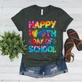 Happy 100th Day Of School Teacher Student 100 Days Tie Dye Men Women Kids Women's Heather T-Shirt Heather Forest Happy 100th Day Of School Teacher Student 100 Days Tie Dye Men Women Kids Women's Heather T-Shirt Heather Forest