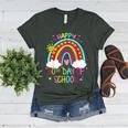 Happy 50th Days Of School Rainbow Teacher 50 Days Smarter Women's Heather T-Shirt Heather Forest