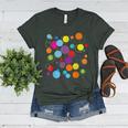 Happy Dot Day Colorful Polka Dot Art Teacher Student Kids Women's Heather T-Shirt Heather Forest