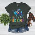 Happy First Day Of School Fish Rainbows Teacher Be Kind Women's Heather T-Shirt Heather Forest Happy First Day Of School Fish Rainbows Teacher Be Kind Women's Heather T-Shirt Heather Forest