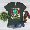 Happy First Day Of School Teacher Back To School Student Women's Heather T-Shirt Heather Forest Happy First Day Of School Teacher Back To School Student Women's Heather T-Shirt Heather Forest