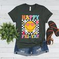 Happy Fri-Yay Groovy Teacher Friday Weekend Fri Yay Women's Heather T-Shirt Heather Forest Happy Fri-Yay Groovy Teacher Friday Weekend Fri Yay Women's Heather T-Shirt Heather Forest