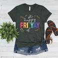 Happy Fri Yay Teacher Friday For Men Women Women's Heather T-Shirt Heather Forest