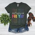 Happy Fri Yay Teacher Friday Saying Women's Heather T-Shirt Heather Forest Happy Fri Yay Teacher Friday Saying Women's Heather T-Shirt Heather Forest