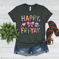 Happy Fri-Yay Teacher Fry Yay Friday Weekend Cute Fri-Yay Women's Heather T-Shirt Heather Forest Happy Fri-Yay Teacher Fry Yay Friday Weekend Cute Fri-Yay Women's Heather T-Shirt Heather Forest