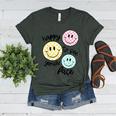 Happy To See Your Face Smile Face Teacher Back To School Women's Heather T-Shirt Heather Forest Happy To See Your Face Smile Face Teacher Back To School Women's Heather T-Shirt Heather Forest