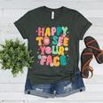 Happy To See Your Face Teacher Disco Ball Back To School Women's Heather T-Shirt Heather Forest Happy To See Your Face Teacher Disco Ball Back To School Women's Heather T-Shirt Heather Forest