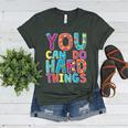 You Can Do Hard Things School Student Teachers Women's Heather T-Shirt Heather Forest You Can Do Hard Things School Student Teachers Women's Heather T-Shirt Heather Forest