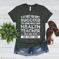 Health Teacher Tshirt Appreciation For Men Women Women's Heather T-Shirt Heather Forest