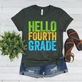 Hello Fourth Grade Shirt 4th Grade Boy Girl Student Teacher Women's Heather T-Shirt Heather Forest