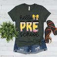 Hello Pre-K Preschool Back To School First Day Teacher Kids Women's Heather T-Shirt Heather Forest Hello Pre-K Preschool Back To School First Day Teacher Kids Women's Heather T-Shirt Heather Forest