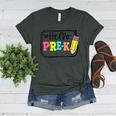 Hello Pre-K Team Preschool Teacher Kids Back To School Women's Heather T-Shirt Heather Forest Hello Pre-K Team Preschool Teacher Kids Back To School Women's Heather T-Shirt Heather Forest