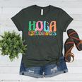 Hola Estudiantes Maestra Back To School Spanish Teacher Women's Heather T-Shirt Heather Forest