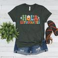 Hola Estudiantes Spanish Teacher Women's Heather T-Shirt Heather Forest Hola Estudiantes Spanish Teacher Women's Heather T-Shirt Heather Forest