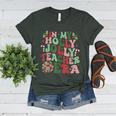 In My Holly Xmas Jolly Teacher Era Teacher Vibes Christmas For Men Women Kids Women's Heather T-Shirt Heather Forest