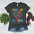 Homebound Teacher Appreciation Week Back To School Heart Women's Heather T-Shirt Heather Forest Homebound Teacher Appreciation Week Back To School Heart Women's Heather T-Shirt Heather Forest