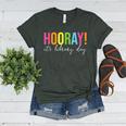 Hooray It's Library Day Teacher Reader Books Back To School Women's Heather T-Shirt Heather Forest Hooray It's Library Day Teacher Reader Books Back To School Women's Heather T-Shirt Heather Forest