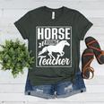 Horse Riding Teacher Rider Lover Equestrian Men Women Kids Women's Heather T-Shirt Heather Forest Horse Riding Teacher Rider Lover Equestrian Men Women Kids Women's Heather T-Shirt Heather Forest