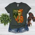 HUGvyn Halloween Skeleton Six Seven 67 Meme PEMDAS Teacher Women's Heather T-Shirt Heather Forest HUGvyn Halloween Skeleton Six Seven 67 Meme PEMDAS Teacher Women's Heather T-Shirt Heather Forest