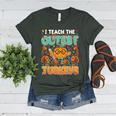 Humor I Teach The Cutest Turkeys Thanksgiving Teacher Women's Heather T-Shirt Heather Forest Humor I Teach The Cutest Turkeys Thanksgiving Teacher Women's Heather T-Shirt Heather Forest