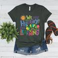 We Are Hungry For Learning Teacher Life Back To School Women's Heather T-Shirt Heather Forest We Are Hungry For Learning Teacher Life Back To School Women's Heather T-Shirt Heather Forest