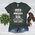 I'Ll Even Do That's Where I Draw The Line Math Teacher Joke Women's Heather T-Shirt Heather Forest
