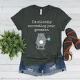 I'm Silently Correcting Your Grammar Sarcastic Teacher For Men Women Kids Women's Heather T-Shirt Heather Forest