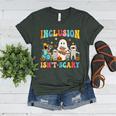 Inclusion Isn't Scary SLP Halloween Sped Teacher Therapy Women's Heather T-Shirt Heather Forest