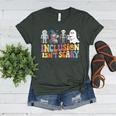 Inclusion Isn't Scary SLP Halloween Sped Teacher Women's Heather T-Shirt Heather Forest Inclusion Isn't Scary SLP Halloween Sped Teacher Women's Heather T-Shirt Heather Forest