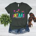 Infant Teacher Floral First Day Back To School Teaching Women's Heather T-Shirt Heather Forest