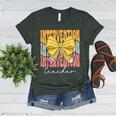 Interventionist Teacher Groovy Coquette Bow Back To School Women's Heather T-Shirt Heather Forest Interventionist Teacher Groovy Coquette Bow Back To School Women's Heather T-Shirt Heather Forest