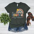 It's A Beautiful Day To Learn Cute Rainbow Boho Teacher Women's Heather T-Shirt Heather Forest