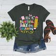 It's Beautiful Day For Learning Teacher Students Girls Boys Women's Heather T-Shirt Heather Forest