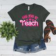 My Job Is Teach Pink Retro Female Teacher Life Women Women's Heather T-Shirt Heather Forest My Job Is Teach Pink Retro Female Teacher Life Women Women's Heather T-Shirt Heather Forest