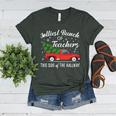 Jolliest Bunch Of Teachers This Side Of The Hallway Women's Heather T-Shirt Heather Forest