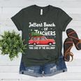 Jolliest Bunch Of Teachers This Side Of The Hallway Xmas PJ Women's Heather T-Shirt Heather Forest