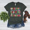 Jolliest Bunch Of Teachers This Side Of The Playground X-Mas Women's Heather T-Shirt Heather Forest Jolliest Bunch Of Teachers This Side Of The Playground X-Mas Women's Heather T-Shirt Heather Forest